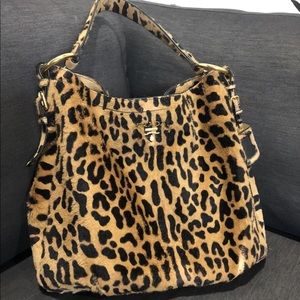 Euc Prada Cavallino Calf hair leopard print hobo